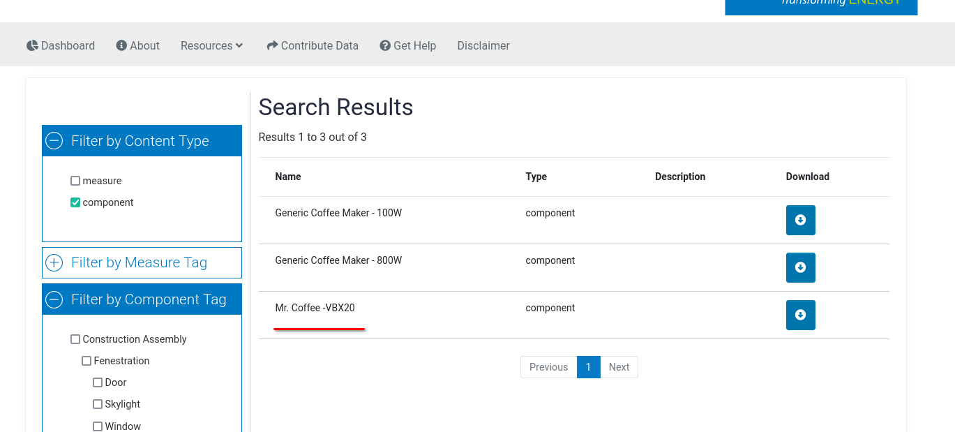 BCL search results for coffee makers